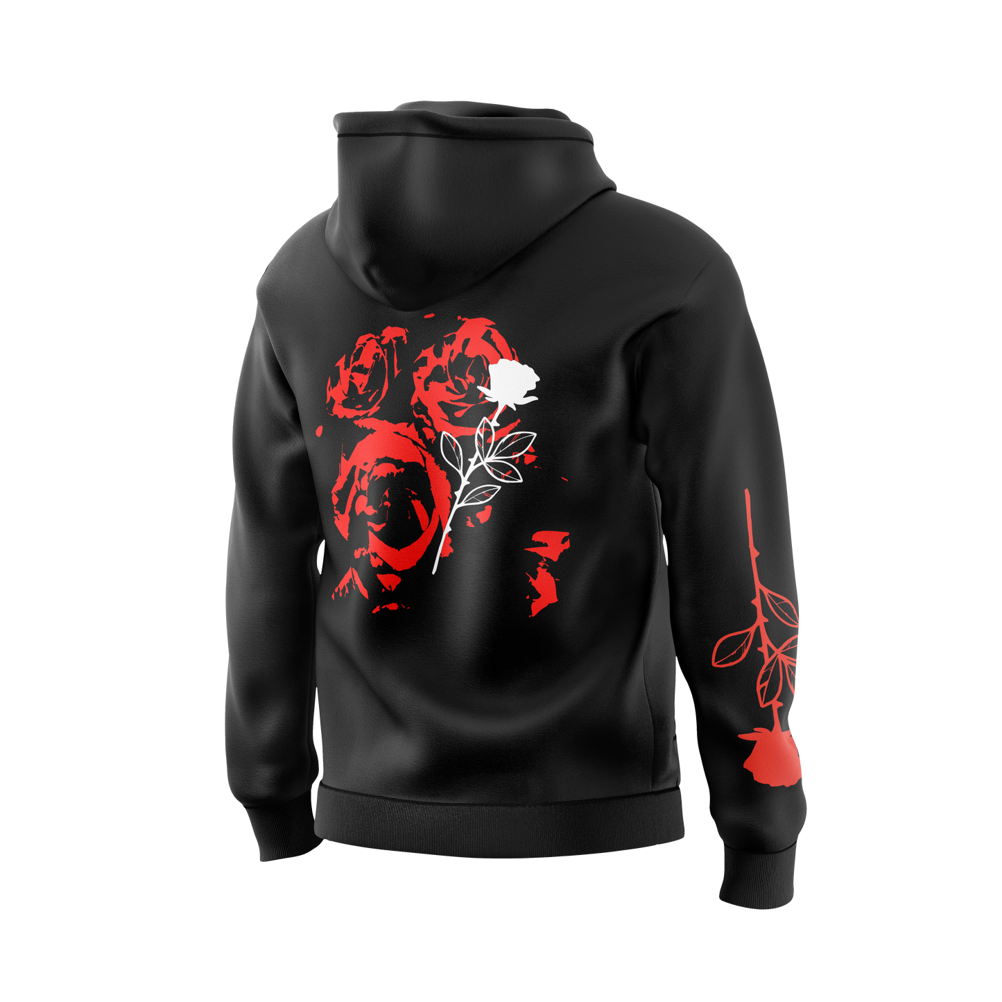 RED/BLACK Panduh Flower Hoodie