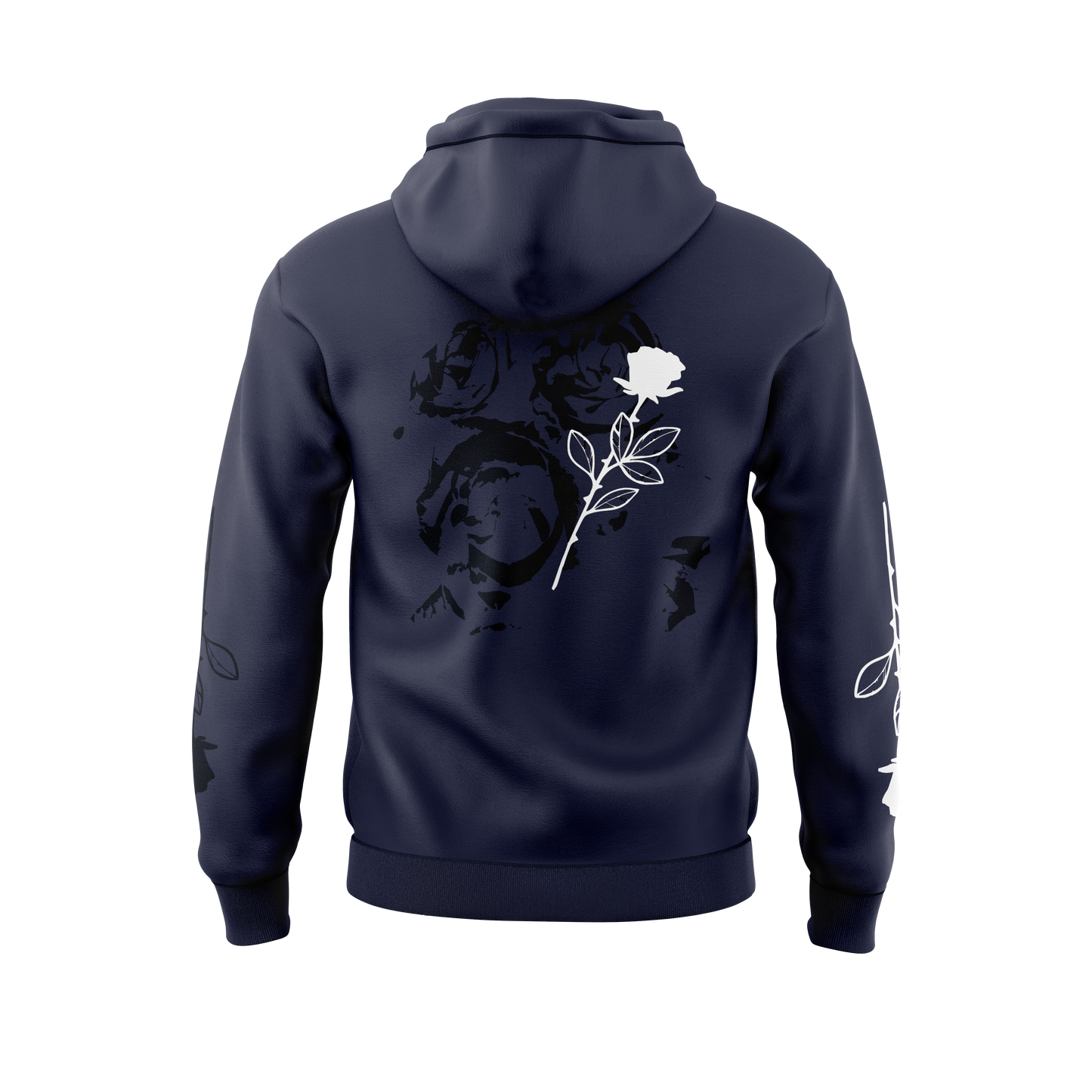 NAVY BLUE/WHITE Panduh Flower Hoodie